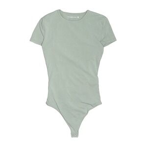 Abercrombie & Fitch Womens XS Sage Green Short Sleeve Matte Crew Neck Bodysuit